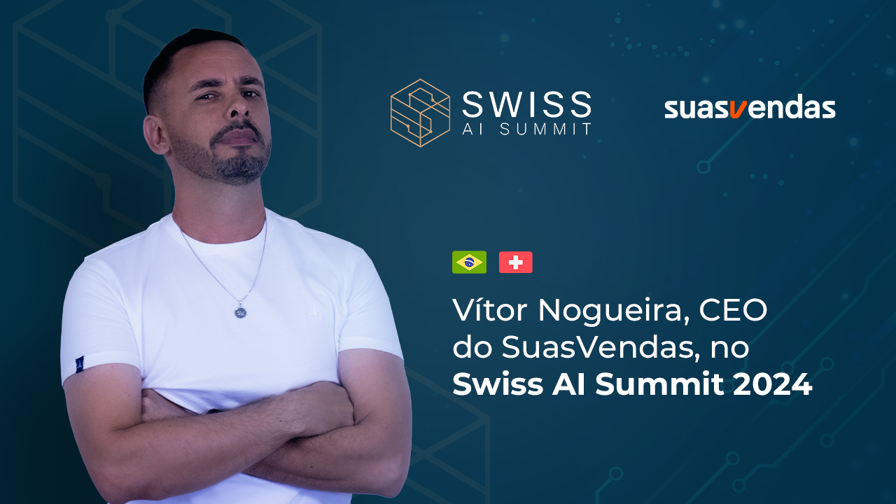 No próximo dia 14 de novembro, Vítor Nogueira, CEO da SuasVendas, representará nossa empresa no Swiss AI Summit, na Suíça.